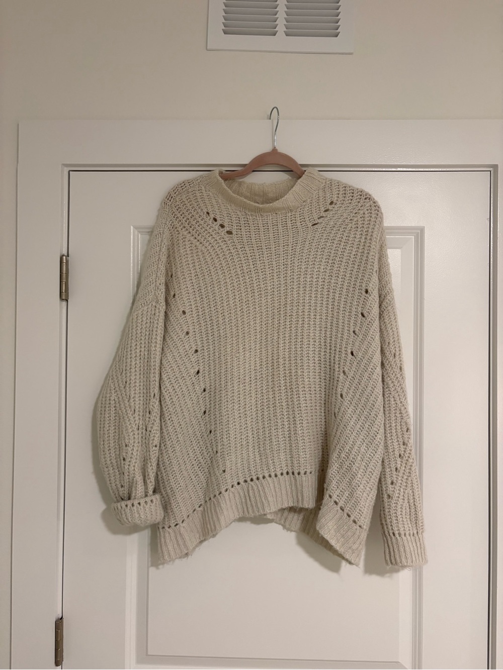 American Eagle Outfitters Cream Chunky Turtleneck Sweater
